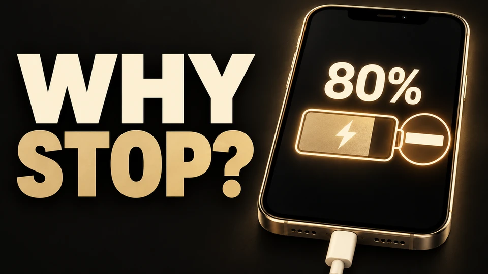 Video preview: Why an iPhone stops charging at 80% even when the charger works